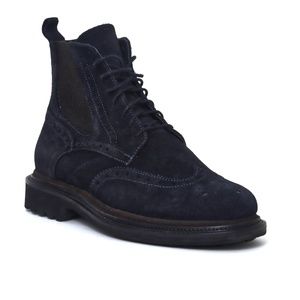 Marechiaro - Leather Boots Camoscio Blue
